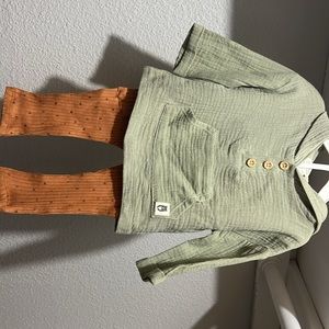 Rabbit bear organic cotton set